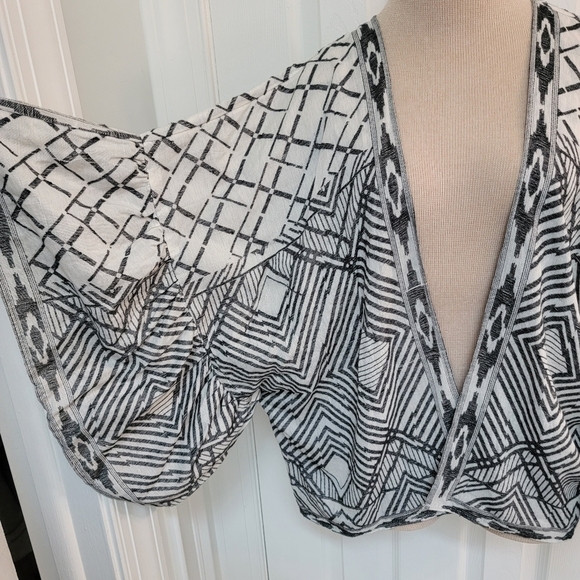 NWT Anthropologie Geometric Open Front Cardigan One Size Fits Most - Picture 1 of 12